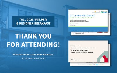 Fall 2021 Builder and Designer Breakfast